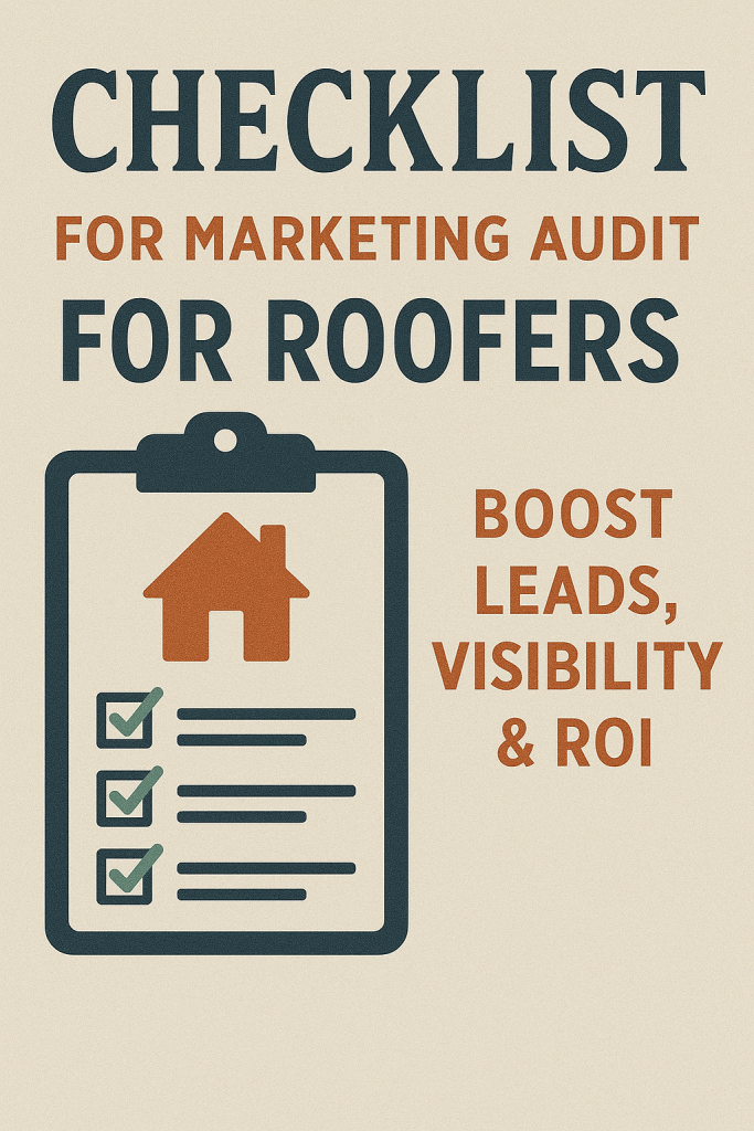 Checklist for Marketing Audit for Roofers: Boost Leads, Visibility & ROI 1 Checklist for Marketing Audit for Roofers: Boost Leads, Visibility & ROI